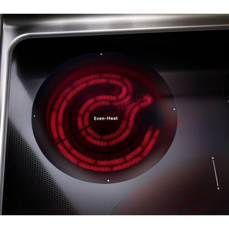 KitchenAid 30-inch, Freestanding Electric, Range with Even-Heat™ YKFEG500EBS IMAGE 4