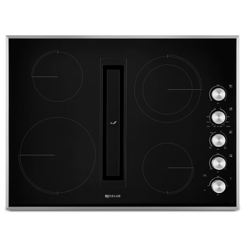 JennAir 30 inch Built In Elecctric Cooktop with JX3 Downdraft Ventila