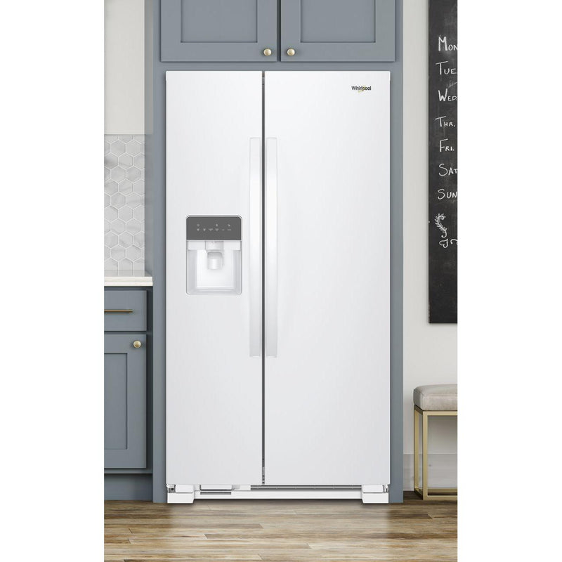Whirlpool 33-inch, 21.4 cu. ft. Side-by-Side Freestanding Refrigerator with Exterior Ice and Water Dispenser with EveryDrop™ Water Filtration WRS331SDHW IMAGE 8