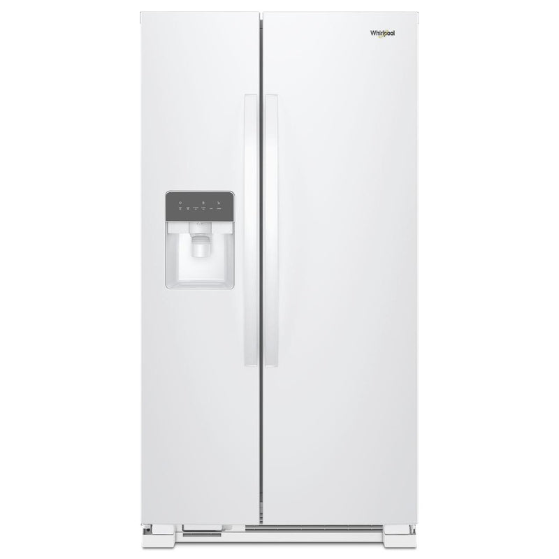 Whirlpool 36-inch, 24.5 cu. ft. Freestanding Side-by-Side Refrigerator with Exterior Ice and Water Dispenser with EveryDrop™ Water Filtration WRS335SDHW IMAGE 1