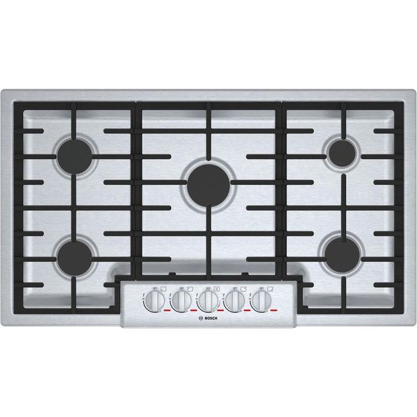 Bosch 36-inch Built-in Gas Cooktop with OptiSim® Burner NGMP656UC IMAGE 1