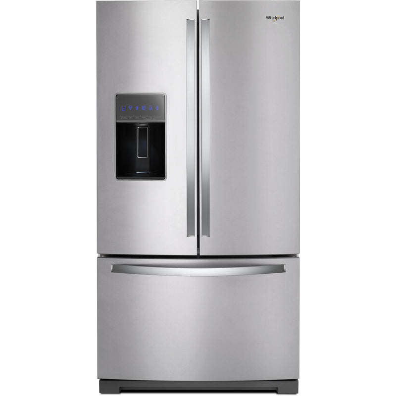 Whirlpool 36-inch, 26.8 cu. ft. Freestanding French 3-Door Refrigerator Water and Ice Dispensing System WRF757SDHZ IMAGE 1