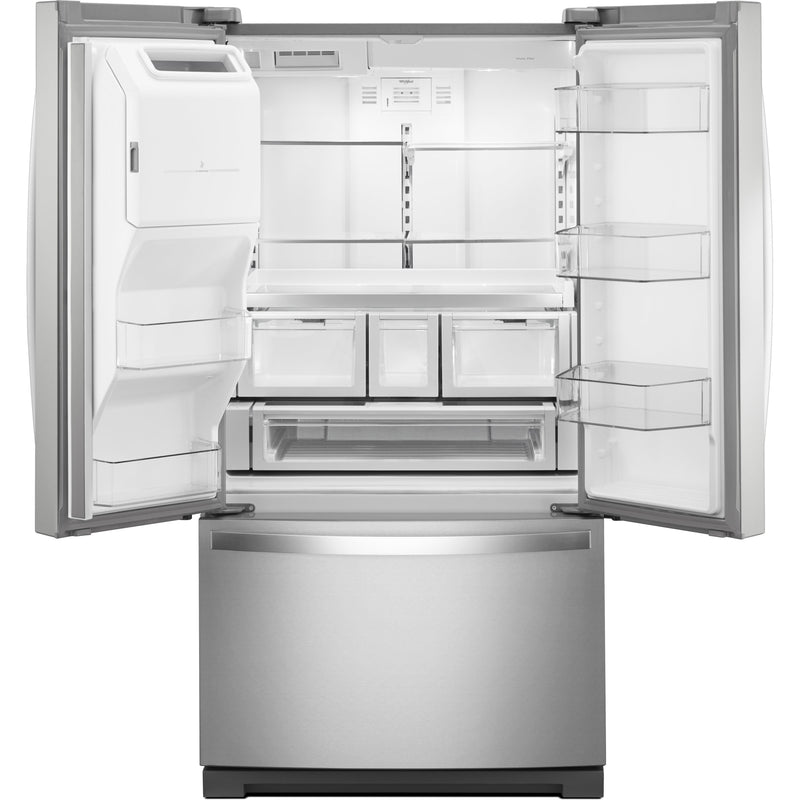 Whirlpool 36-inch, 26.8 cu. ft. Freestanding French 3-Door Refrigerator Water and Ice Dispensing System WRF757SDHZ IMAGE 2
