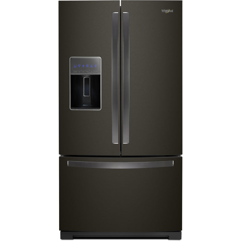 Whirlpool 36-inch, 26.8 cu. ft. Freestanding French 3-Door Refrigerator Water and Ice Dispensing System WRF767SDHV IMAGE 1