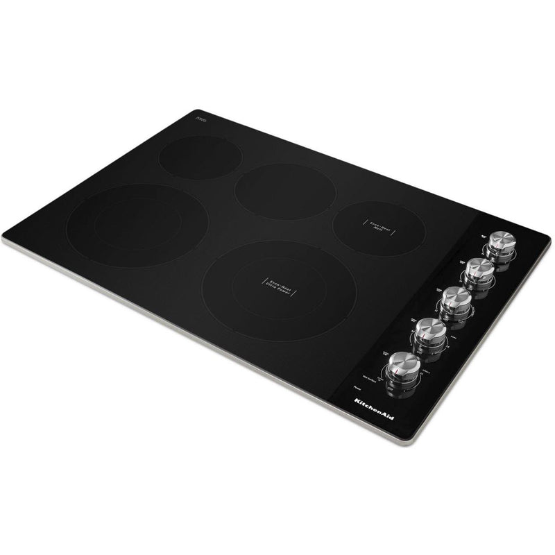 KitchenAid 30-inch Built-in Electric Cooktop with 5 Elements KCES550HSS IMAGE 4
