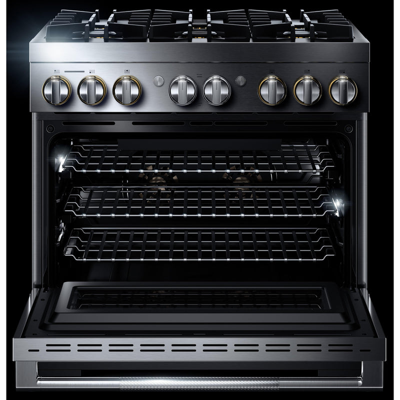 JennAir 36-inch Freestanding Dua-Fuel Range with JennAir® Culinary Center JDRP436HL IMAGE 2