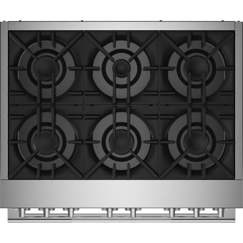 JennAir 36-inch Freestanding Dua-Fuel Range with JennAir® Culinary Center JDRP436HL IMAGE 3