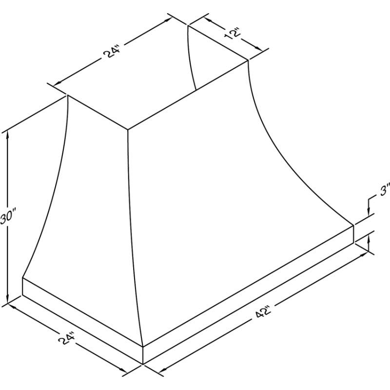 Vent-A-Hood 54-inch Wall Mount Range Hood JDH454/C2AS IMAGE 2