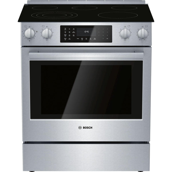 Bosch 30-inch Slide-In Electric Range with 11 Specialized Cooking Modes HEIP056C IMAGE 1