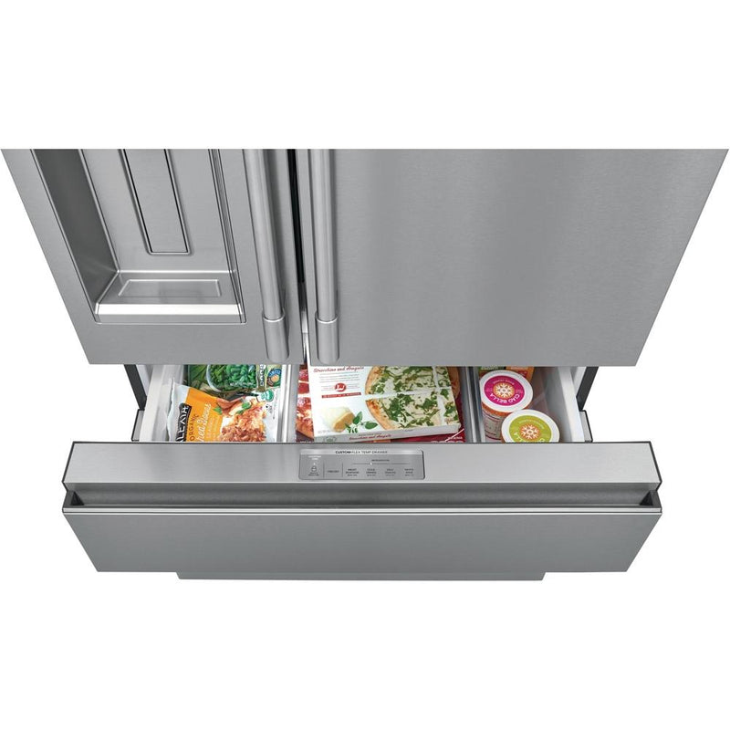 Frigidaire Professional 36-inch, 21.8 cu.ft. Counter-Depth French 4-Door Refrigerator with External Water and Ice System PRMC2285AF IMAGE 6