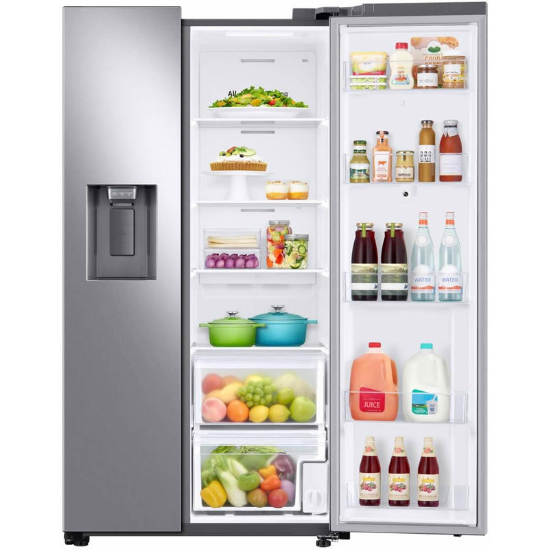 Samsung 36-inch, 21.5 cu.ft. Counter-Depth Side-by-Side Refrigerator with Family Hub™ RS22T5561SR/AC IMAGE 7