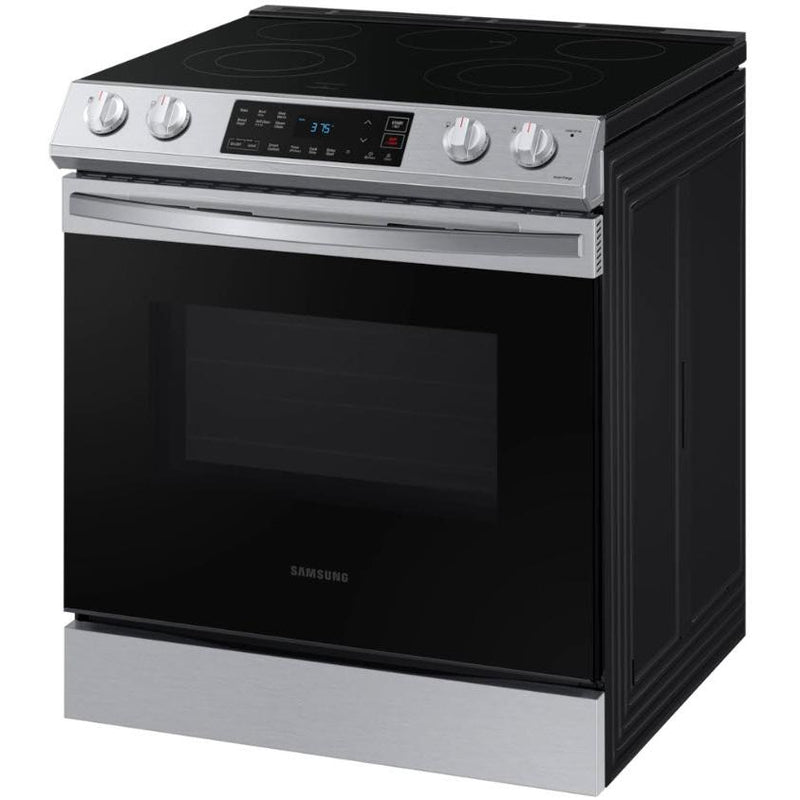 Samsung 30-inch Slide-in Electric Range with Wi-Fi Connectivity NE63T8111SS/AC IMAGE 3