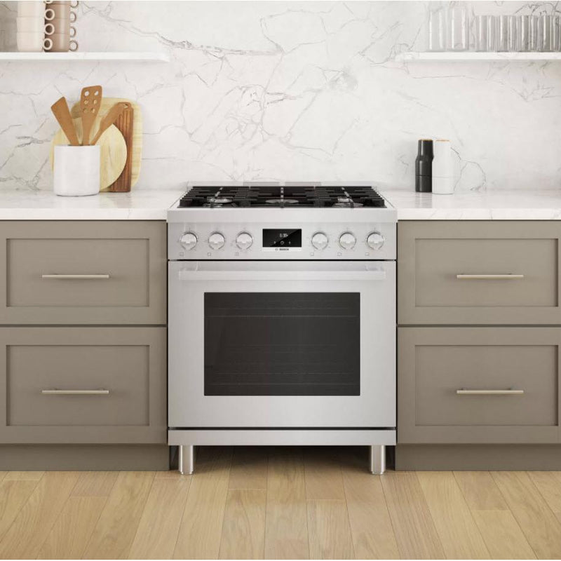 Bosch 30-inch Freestanding Gas Range with Convection Technology HGS8055UC IMAGE 4