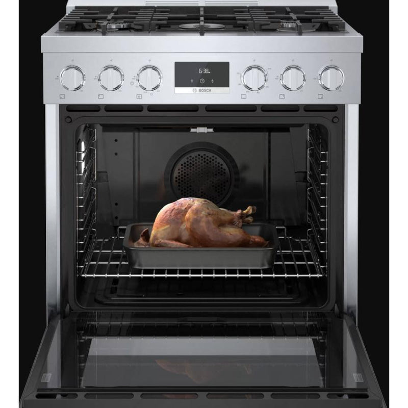 Bosch 30-inch Freestanding Gas Range with Convection Technology HGS8055UC IMAGE 7