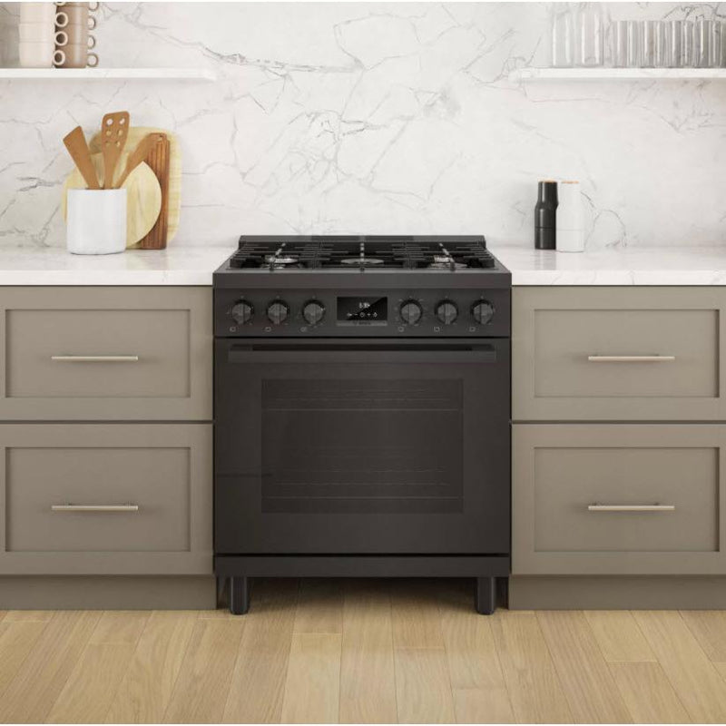 Bosch 30-inch Freestanding Dual Fuel Range with Convection Technology HDS8045C/01 IMAGE 3