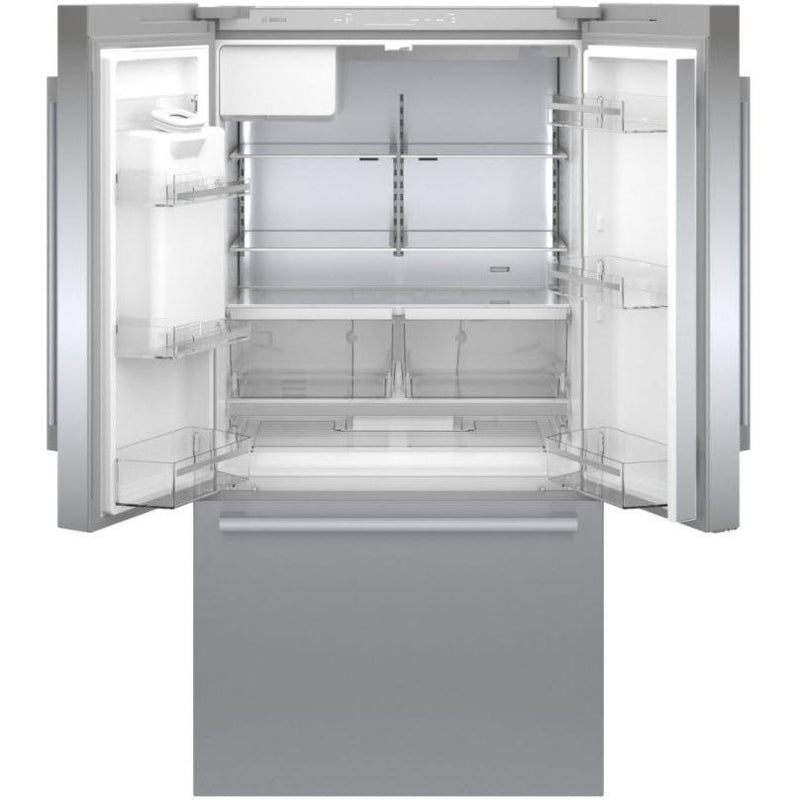 Bosch 36-inch, 20.8 cu.ft. Counter-Depth French 3-Door Refrigerator with QuickIcePro System™ B36CD50SNS IMAGE 4