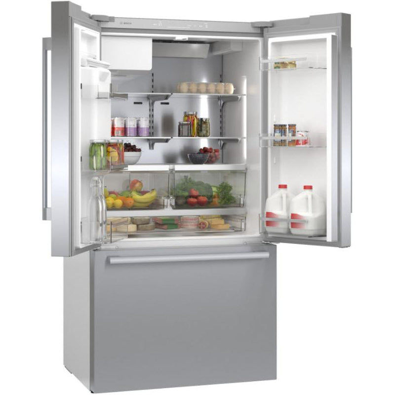 Bosch 36-inch, 20.8 cu.ft. Counter-Depth French 3-Door Refrigerator with QuickIcePro System™ B36CD50SNS IMAGE 7