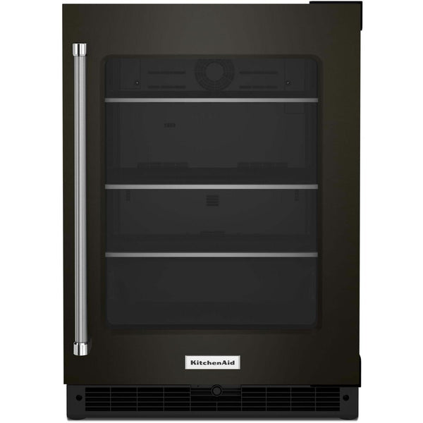 KitchenAid 24-inch, 5.20 cu. ft. Compact Refrigerator with Glass Door KURR314KBS IMAGE 1