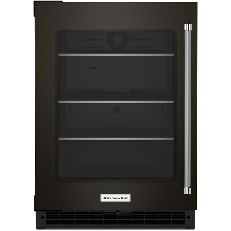 KitchenAid 24-inch, 5.20 cu. ft. Compact Refrigerator with Glass Door KURL314KBS IMAGE 1