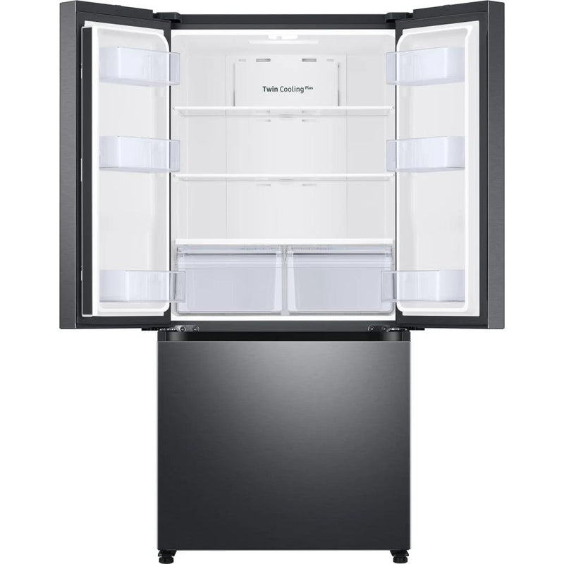 Samsung 18 cu. ft. Counter-Depth French 3-Door Refrigerator with Twin Cooling Plus® RF18A5101SG/AA IMAGE 2