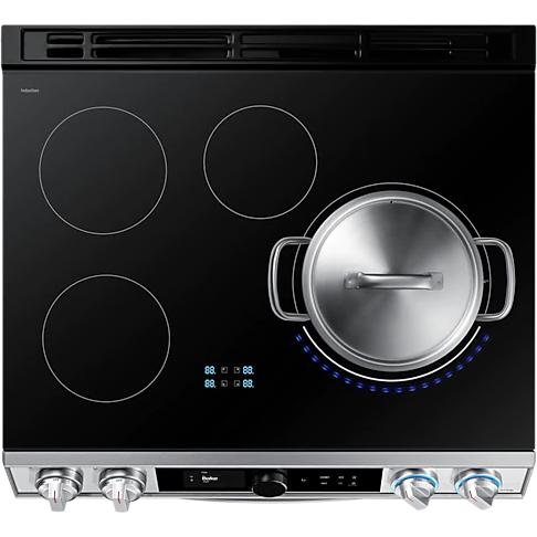 Samsung 30-inch Slide-in Electric Induction Range with WI-FI Connect NE63T8911SS/AC IMAGE 11