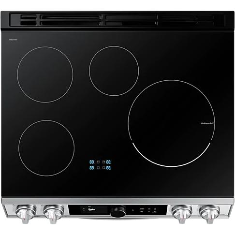 Samsung 30-inch Slide-in Electric Induction Range with WI-FI Connect NE63T8911SS/AC IMAGE 6