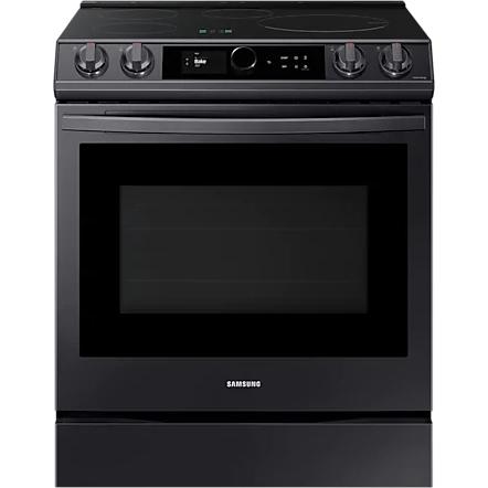 Samsung 30-inch Slide-in Electric Induction Range with WI-FI Connect NE63T8911SG/AC IMAGE 1