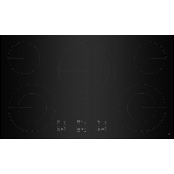 JennAir 36-inch Built-In Electric Cooktop with Emotive Controls JEC4536KB IMAGE 1