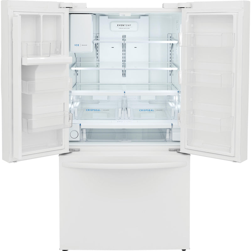 Frigidaire 36-inch, 27.8 cu. ft. French 3-Door Refrigerator with Dispenser FRFS2823AW IMAGE 2