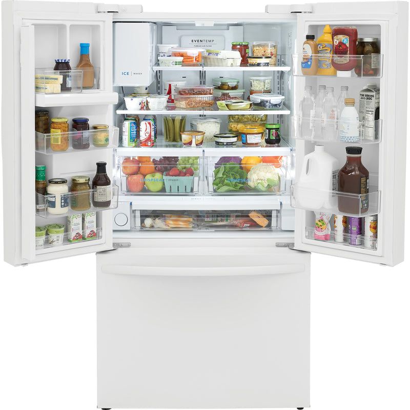 Frigidaire 36-inch, 27.8 cu. ft. French 3-Door Refrigerator with Dispenser FRFS2823AW IMAGE 3