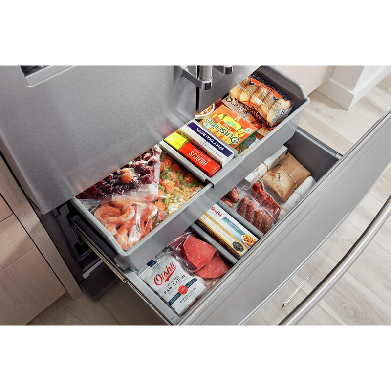KitchenAid French 3-Door Refrigerator with External Water and Ice Dispensing System KRFF577KPS IMAGE 12