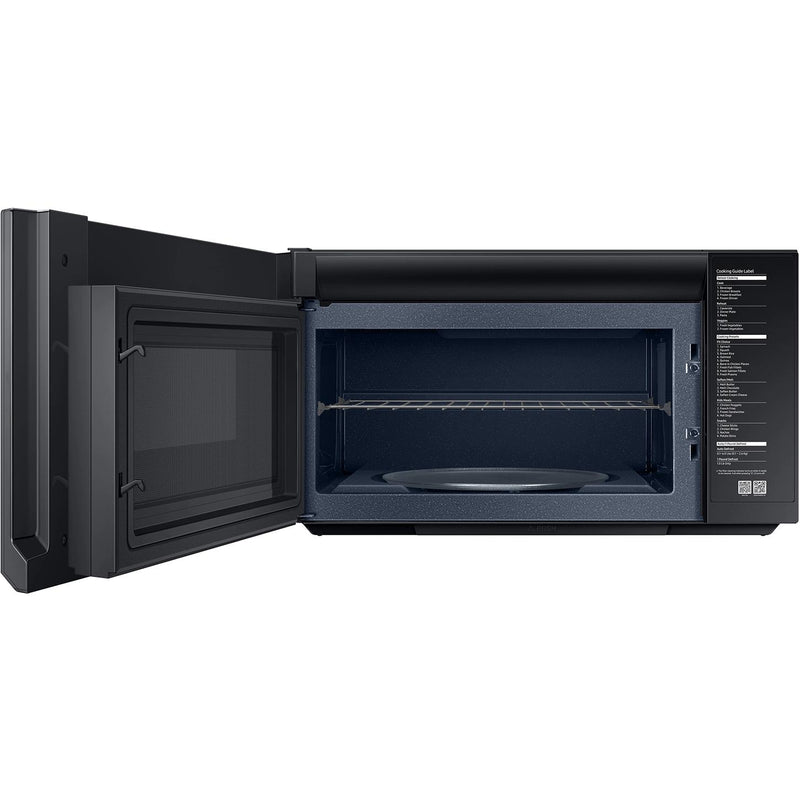 Samsung 30-inch, 1.2 cu.ft. Over-the-Range Microwave Oven with Sensor Cook ME21B706B12/AC IMAGE 4
