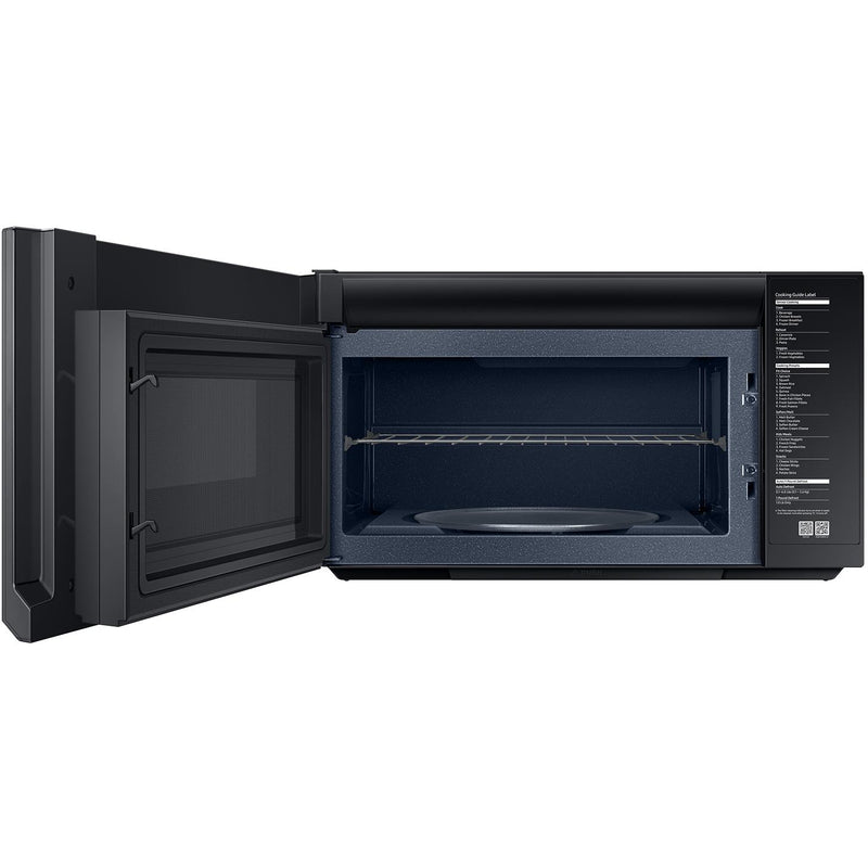 Samsung 30-inch, 1.2 cu.ft. Over-the-Range Microwave Oven with Sensor Cook ME21B706B12/AC IMAGE 5