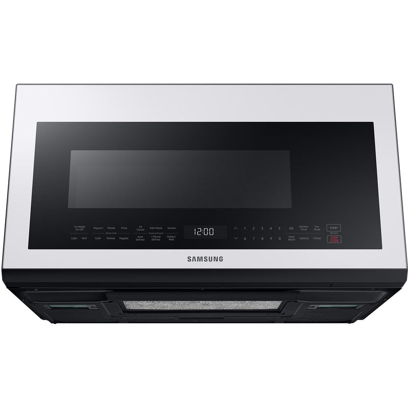 Samsung 30-inch, 1.2 cu.ft. Over-the-Range Microwave Oven with Sensor Cook ME21B706B12/AC IMAGE 9