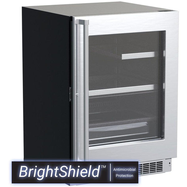 Marvel Professional 24-inch, 5.5 cu.ft. Built-in Compact Refrigerator with BrightShield antimicrobial lighting MPRE424-SG81A IMAGE 1