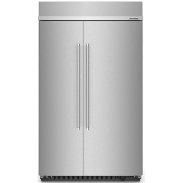 KitchenAid 48-inch, 30 cu. ft. Built-in Side-by-Side Refrigerator KBSN708MPS IMAGE 1