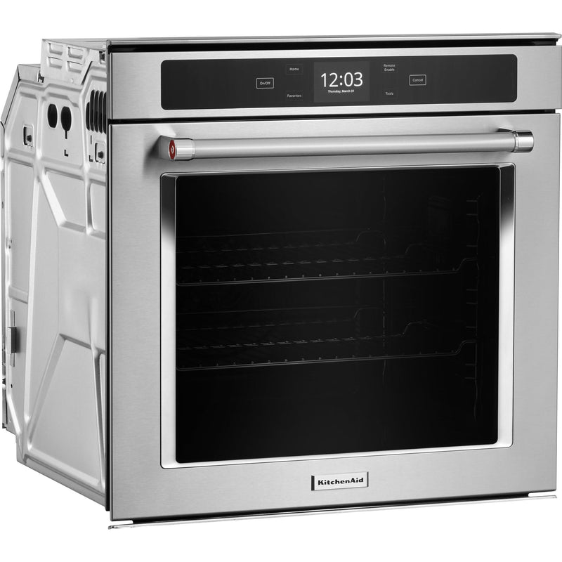 KitchenAid 24-inch, 2.9 cu. ft. Built-in Single Wall Oven with Wi-Fi Connectivity YKOSC504PPS IMAGE 3