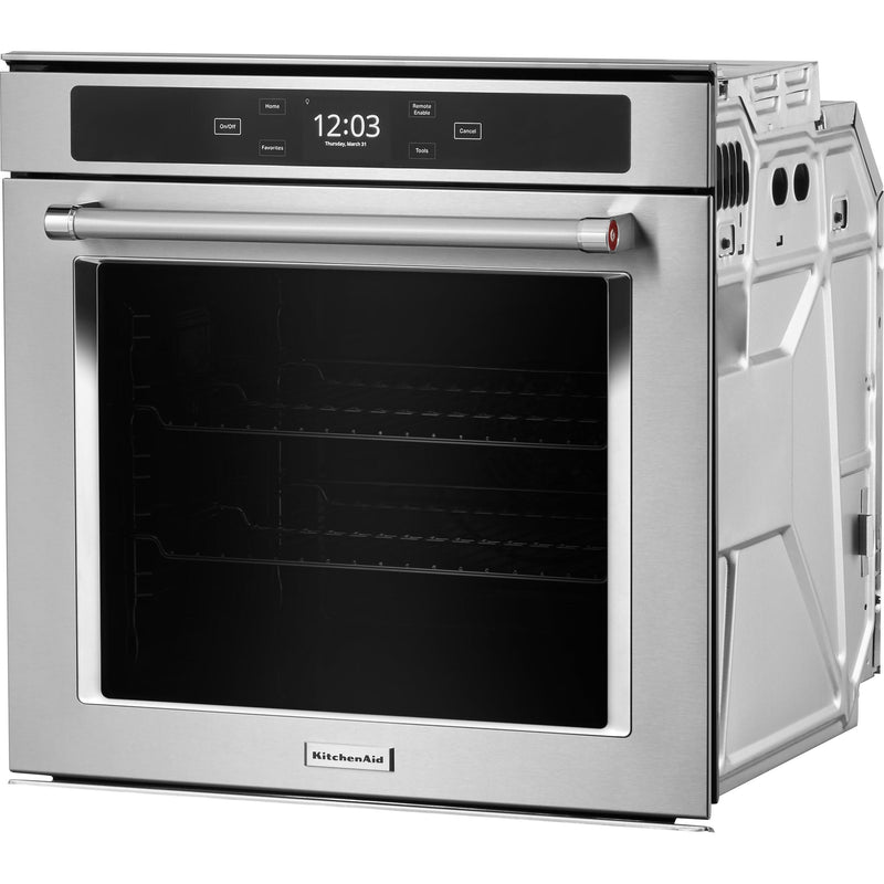 KitchenAid 24-inch, 2.9 cu. ft. Built-in Single Wall Oven with Wi-Fi Connectivity YKOSC504PPS IMAGE 4