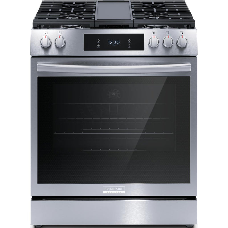 Frigidaire Gallery 30-inch Freestanding Gas Range with Convection Technology GCFG3060BF IMAGE 1