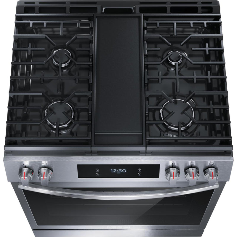Frigidaire Gallery 30-inch Freestanding Gas Range with Convection Technology GCFG3060BF IMAGE 4