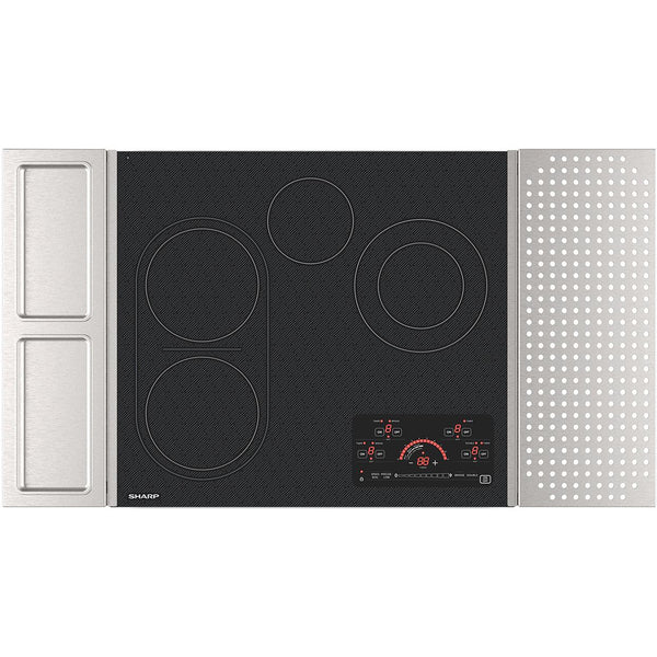 Sharp 24-inch Built-in Electric Cooktop SCR2442FB IMAGE 1