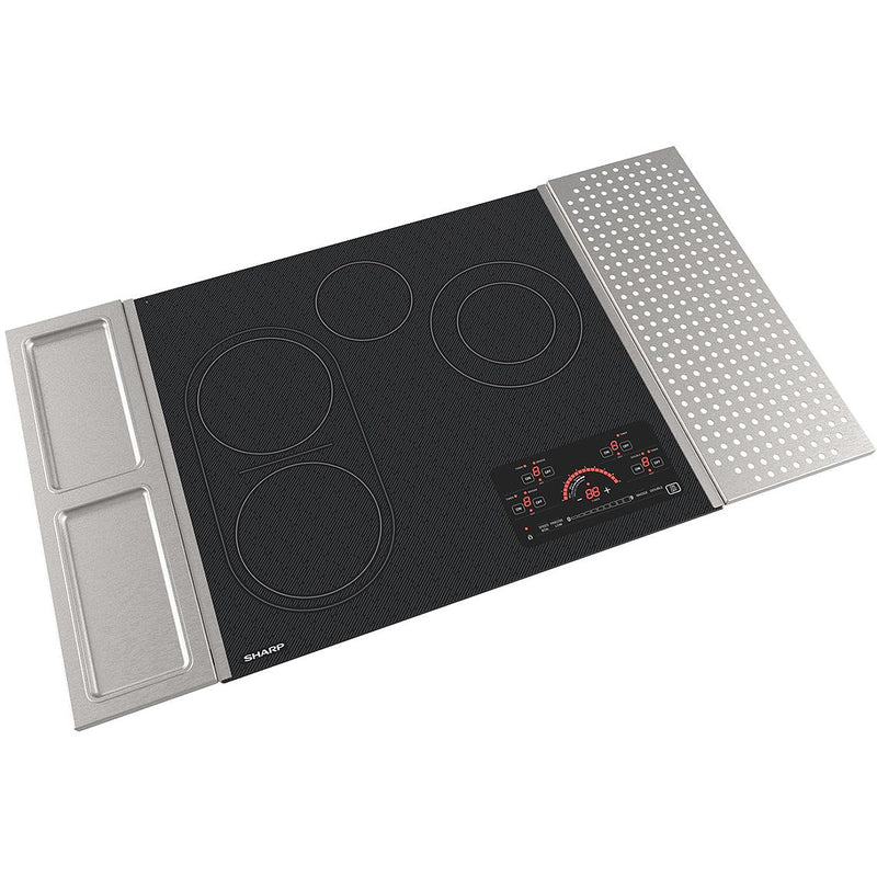 Sharp 24-inch Built-in Electric Cooktop SCR2442FB IMAGE 3