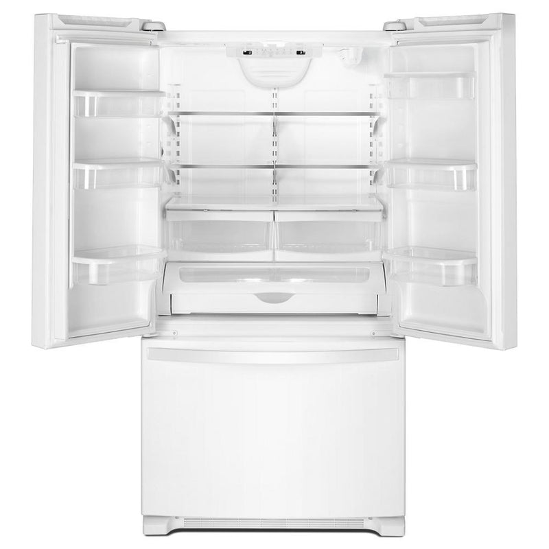 Whirlpool 33-inch, 22.1 cu. ft. Freestanding French 3-Door Refrigerator with Factory Installed Ice Maker WRFF5333PW IMAGE 2